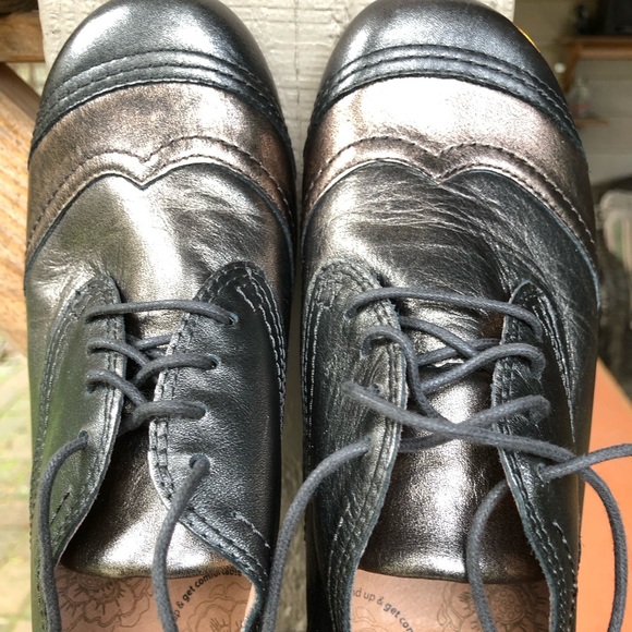 Taos pump heel lace up shoes bronze brown shimmer - Picture 2 of 7